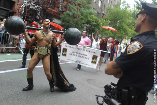 New York's Gay Pride Parade Celebrates Passage Of Same-Sex Marriage Law