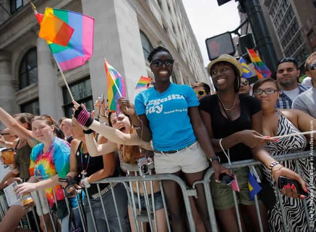 New York's Gay Pride Parade Celebrates Passage Of Same-Sex Marriage Law