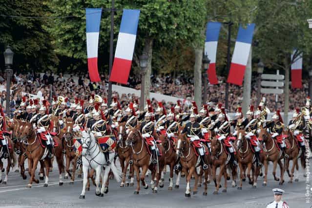 France National Day Official Ceremonies on Champs Elysees