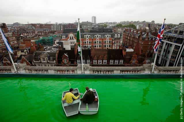 Selfridges Opens Up Its Roof Terrace To Reveal A Boating Lake Installation