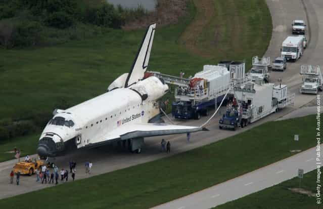 Atlantis Returns From Final Mission Of Space Shuttle