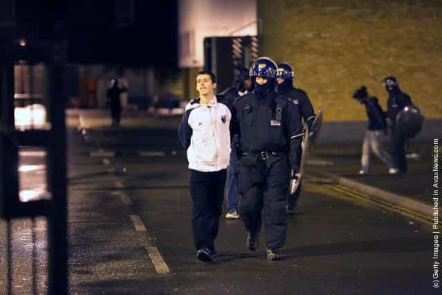 Rioting in Tottenham in North London