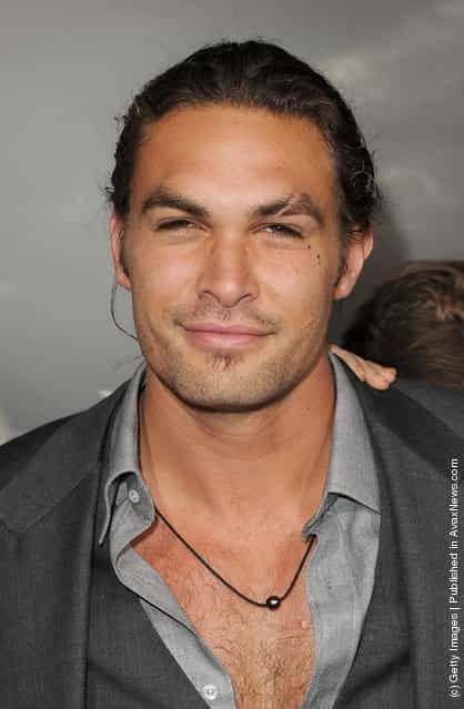 Jason Momoa attends the world premiere of Conan The Barbarian