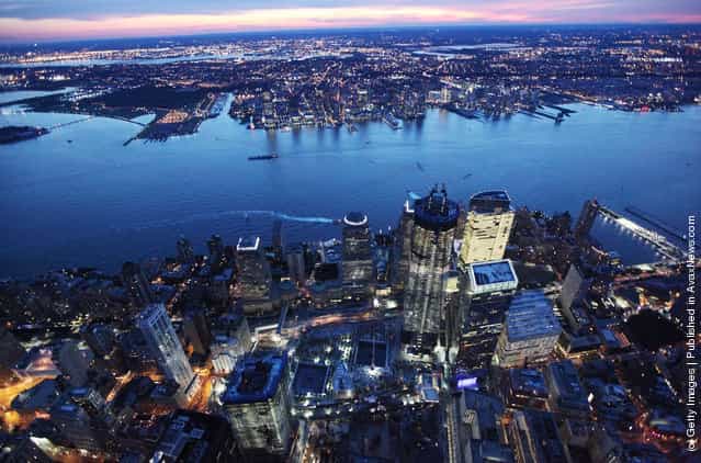 Construction Continues At Ground Zero On One World Trade Center
