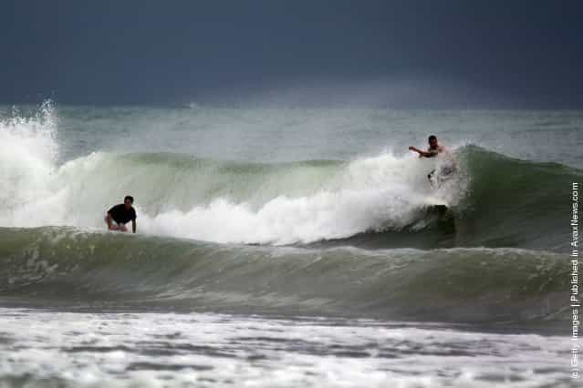 Florida Beaches Feel Effects Of Hurricane Irene