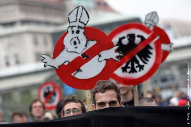 Activists Protest Upcoming Pope Benedict XVI Visit
