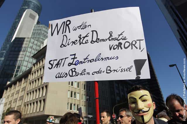 Wall Street Protests In Germany