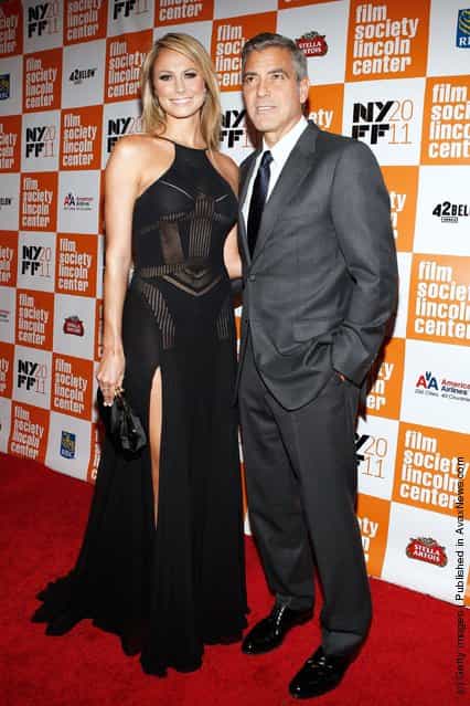 Stacy Keibler and actor George Clooney