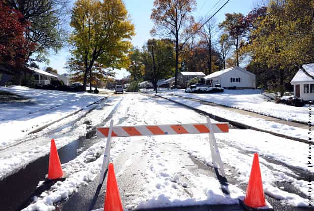 October Snowstorm Hits The Northeast