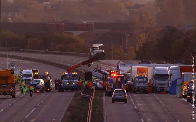 Multiple Fatalities Feared In M5 27-Vehicle Pile-Up