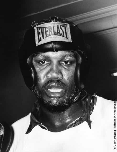 1973: Joe Frazier an American Boxer who lost his championship title to George Foreman on a technical knockout, is seen here in training