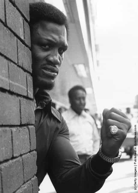 1973: The world heavyweight boxing champion Joe Frazier, before his fight with Joe Bugner