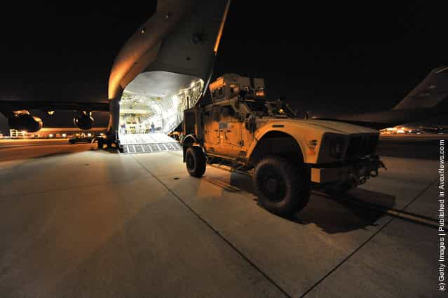 MRAP vehicles in Afghanistan