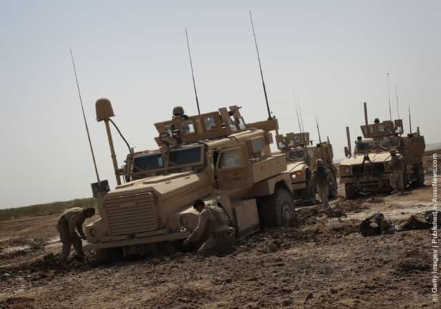 MRAP vehicles in Afghanistan