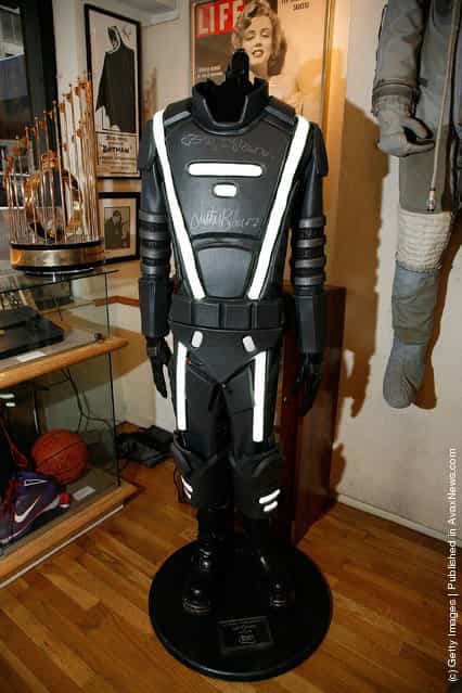 A costume worn by Justin Bieber in a Super Bowl XLV commercial