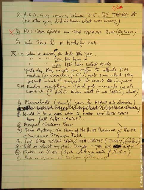 A to-do list written by John Lennon