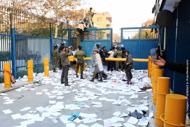Iranian Demonstrators Break In To British Embassy In Tehran