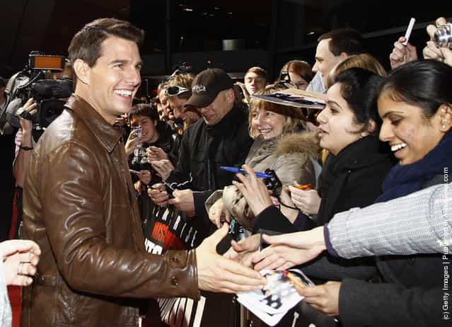 Actor Tom Cruise attends the Mission:Impossible - Ghost Protocol Germany Premiere at BMW Welt