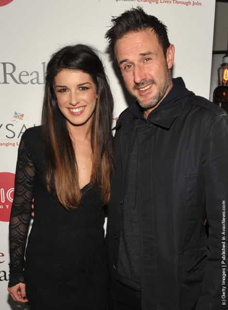 Actress Shenae Grimes and Actor David Arquette
