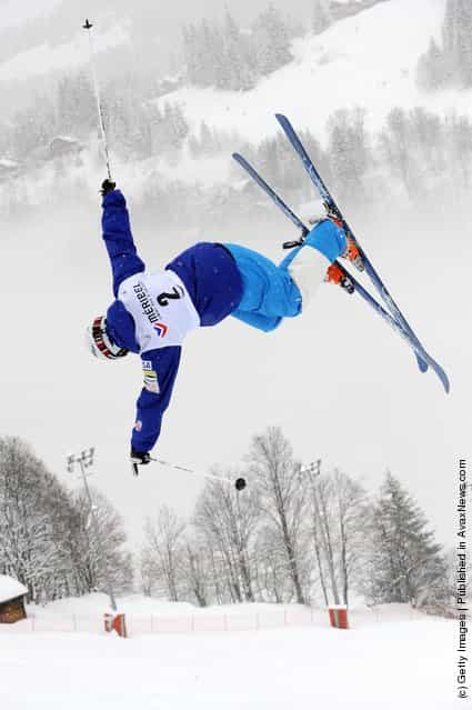 Sho Kashima of USA during the FIS Freestyle Ski World Cup Dual Moguls
