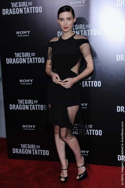 Rooney Mara attends the The Girl With the Dragon Tattoo New York premiere