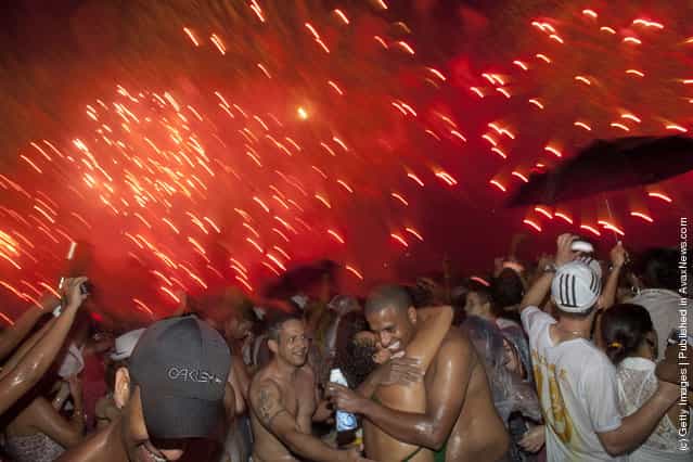 Brazilians Flock To Ocean For New Years Eve Ritual