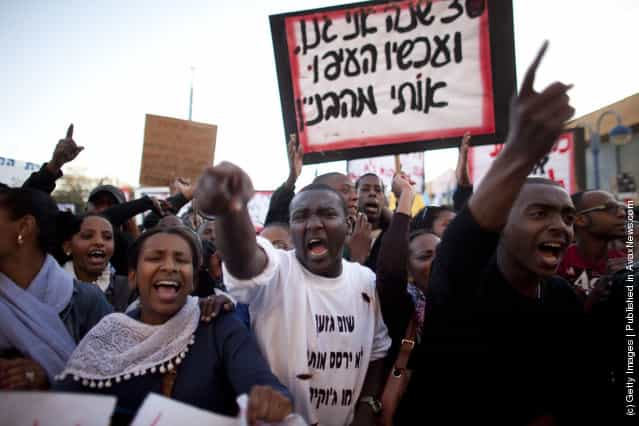 Israelis Of Ethiopian Origin Protest Racism In Kiryat Malakhi