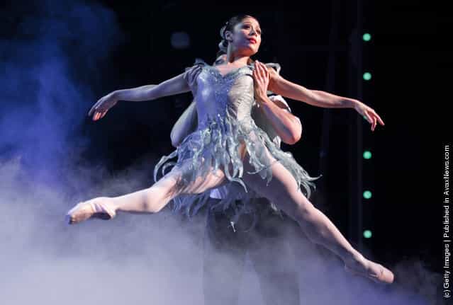 Dancers of the English National Ballet perform Strictly Gershwin at the Coliseum in London