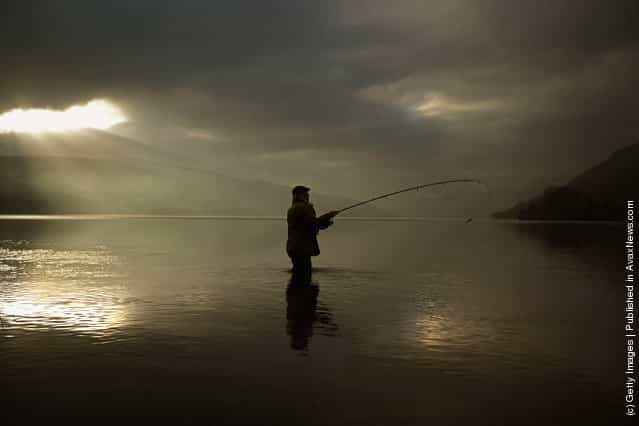 Fishing. Traditional Opening Of The Tay Salmon Season