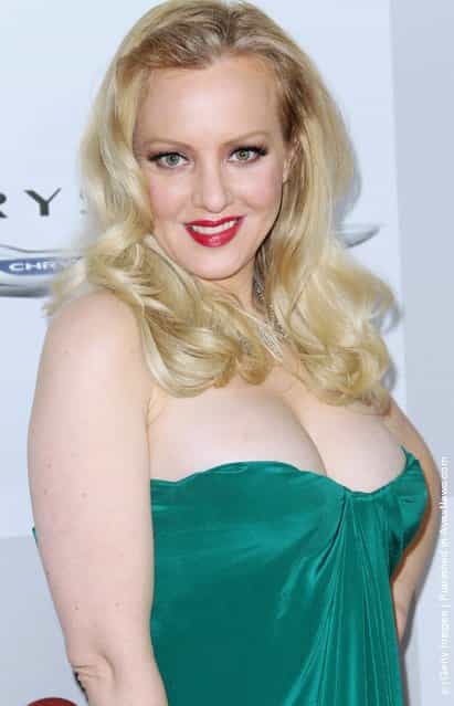 Actress Wendi McLendon-Covey arrives at NBC Universals 69th Annual Golden Globe Awards After Party
