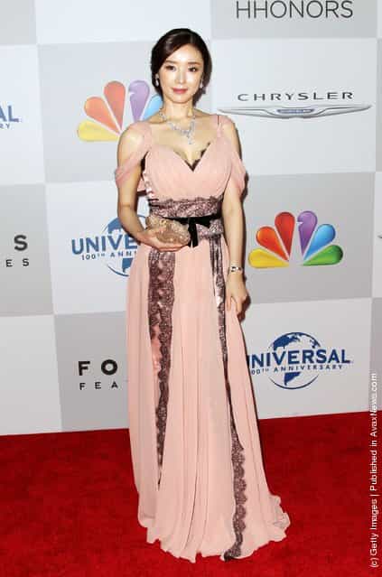 Zhao Xiang arrives at NBC Universals 69th Annual Golden Globe Awards After Party