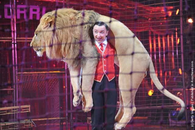 Vladislav Goncharov performs during the Monte-Carlo 36th International Circus Festival