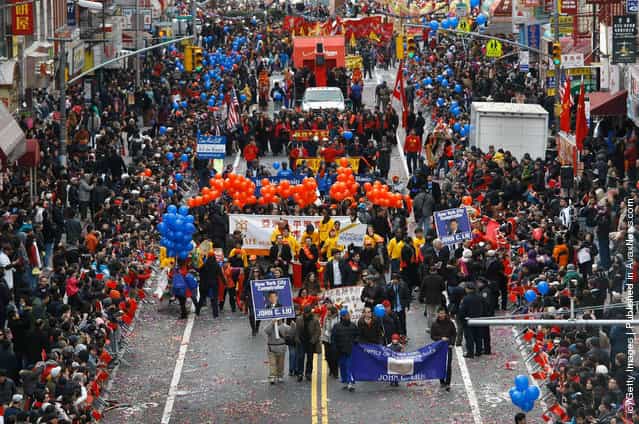 New Yorks Chinatown Holds Chinese New Years Parade