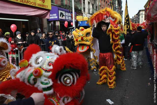 New Yorks Chinatown Holds Chinese New Years Parade