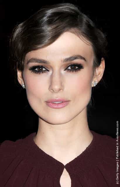 Keira Knightly attends the UK Gala Premiere of A Dangerous Method