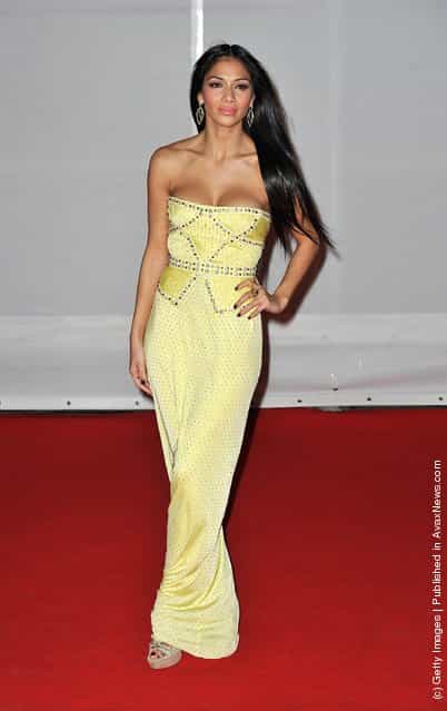 Nicole Scherzinger attends The BRIT Awards 2012 at the O2 Arena