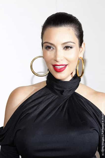 Kim Kardashian attends 'The Buzz On The Red Carpet' presented by QVC at Four Seasons Hotel Los Angeles at Beverly Hills