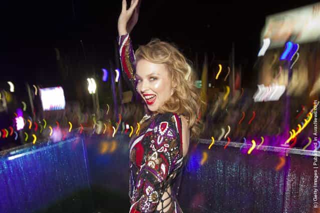 Kylie Minogue attends 2012 Sydney Gay & Lesbian Mardi Gras VIP reception