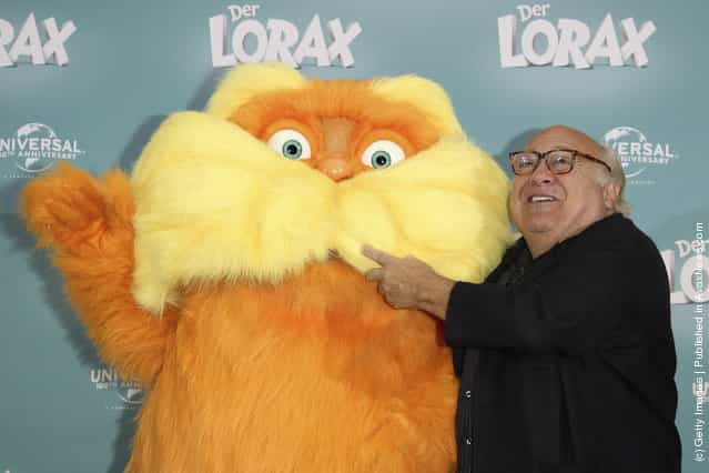 Actor Danny DeVito attends the Dr. Seuss The Lorax (Der Lorax) Germany Photocall at Ritz Carlton
