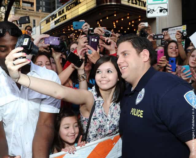 Actor Jonah Hill arrives at the World Premiere of '21 Jump Street' during the 2012 SXSW Music, Film + Interactive Festival
