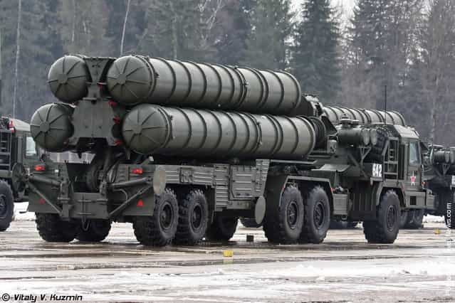 S-400 Triumf air defence system transporter erector launcher