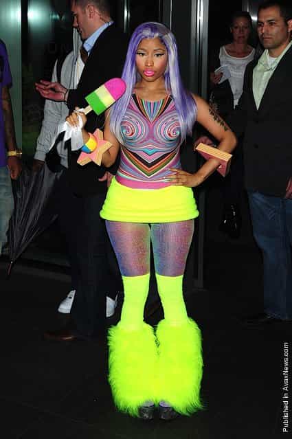 Nicki Minaj seen leaving the W Hotel on April 20, 2012 in London, England