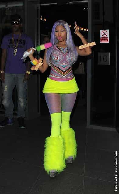 Nicki Minaj seen leaving the W Hotel on April 20, 2012 in London, England