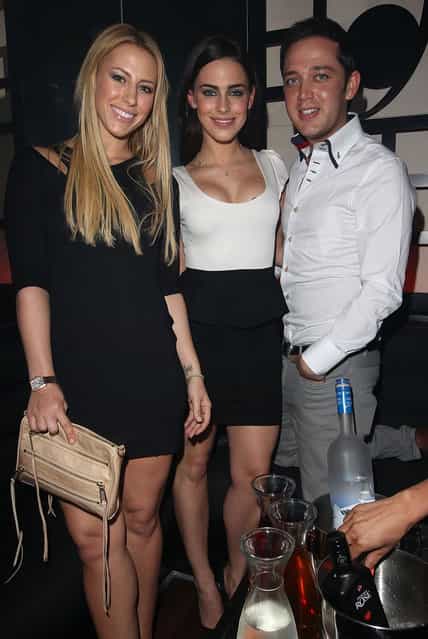 Jessica Lowndes (R) and friend attend a party at the Sugar Hut at Sugar Hut