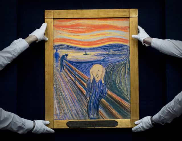 Edvard Munch's 'The Scream' is auctioned at Sotheby's May 2012 Sales of Impressionist, Modern and Contemporary Art on May 2, in New York City