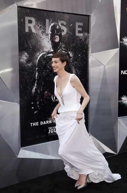 Actress Anne Hathaway attends the [The Dark Knight Rises] World Premiere