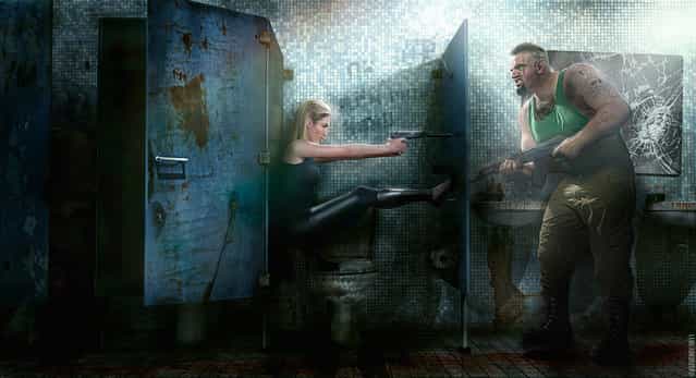 Jane Bond: Bathroom Showdown. (Photo by Elevendy Inc.)