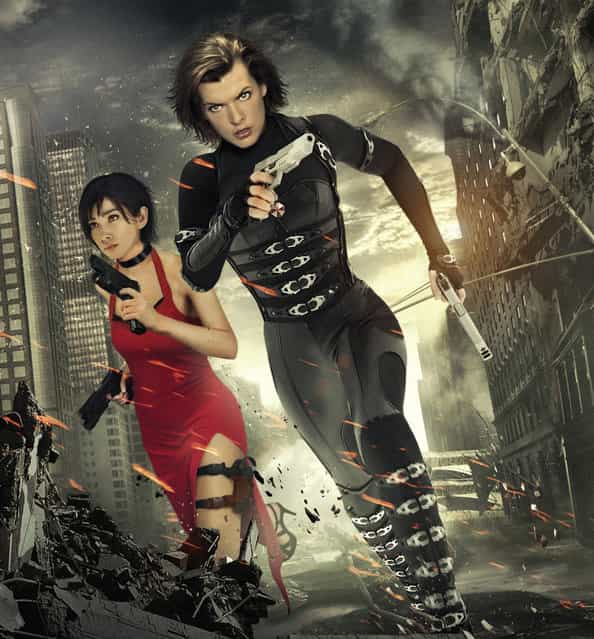 Li Bingbing and Milla Jovovich in [Resident Evil: Retribution]