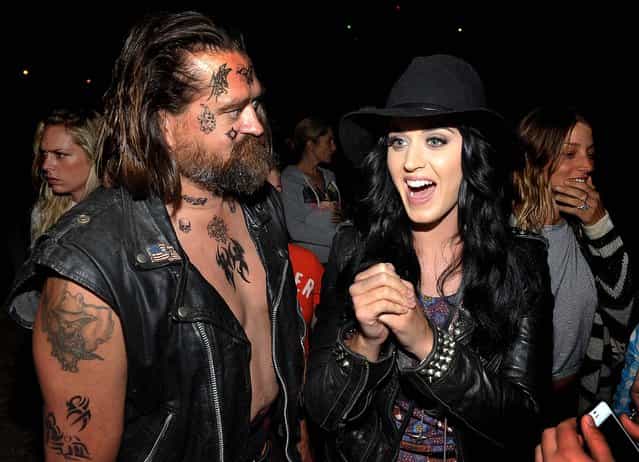 Katy Perry attends the 4th Annual Los Angeles Haunted Hayride VIP Premiere Night held at Griffith Park, on October 7, 2012. (Photo by John Shearer/Invision for LAHH)