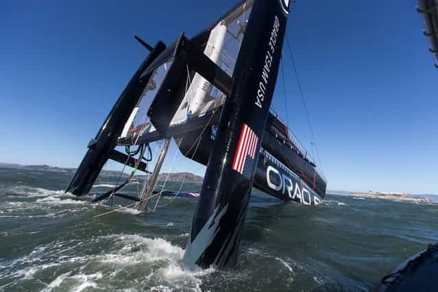 Oracle Team USA Capsizes Its Biggest, Baddest Boat